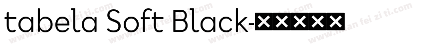 tabela Soft Black字体转换